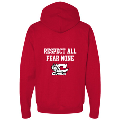 Vintage logo Respect All Hoodie - Red Thumbnail
