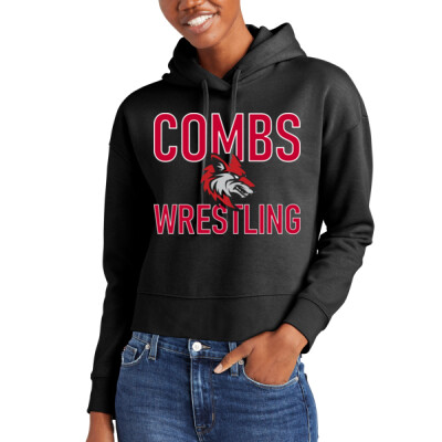 Combs Respect All Ladies Crop Hoodie - Black Thumbnail