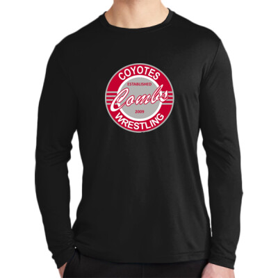 Vintage logo Respect All Long Sleeve Drifit shirt - Black  Thumbnail