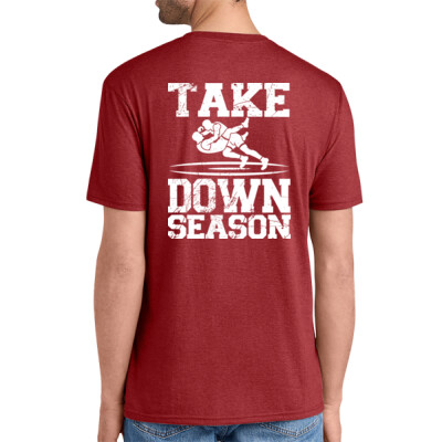 Short Sleeve Triblend Tee - Take Down Season White Thumbnail