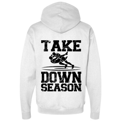 Fleece Pullover Hoodie - Take Down Season Black Thumbnail