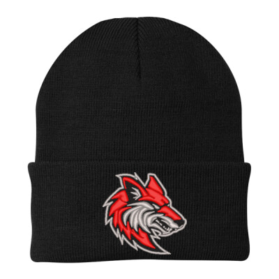 Coyote Embroidered Knit Cap Thumbnail