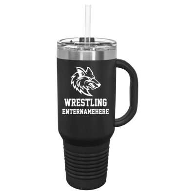 40oz Handle Tumbler with personalized name Thumbnail